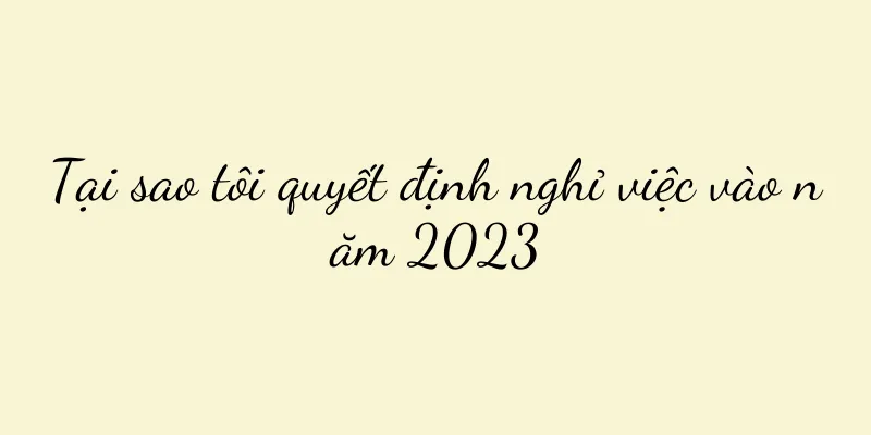 Tại sao tôi quyết định nghỉ việc vào năm 2023