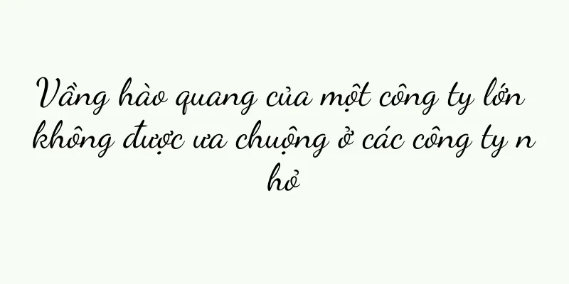 Vầng hào quang của một công ty lớn không được ưa chuộng ở các công ty nhỏ