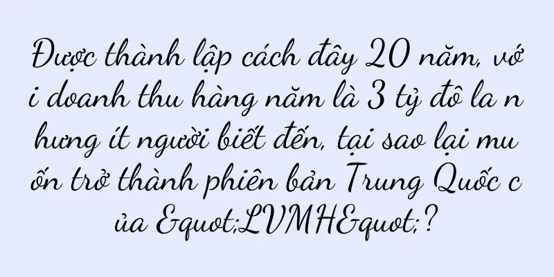 Được thành lập cách đây 20 năm, với doanh thu hàng năm là 3 tỷ đô la nhưng ít người biết đến, tại sao lại muốn trở thành phiên bản Trung Quốc của "LVMH"?