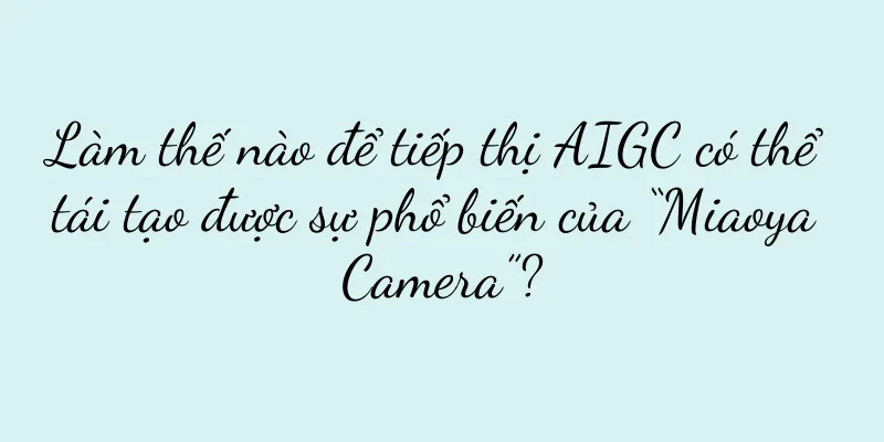 Làm thế nào để tiếp thị AIGC có thể tái tạo được sự phổ biến của “Miaoya Camera”?