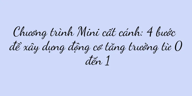 Chương trình Mini cất cánh: 4 bước để xây dựng động cơ tăng trưởng từ 0 đến 1