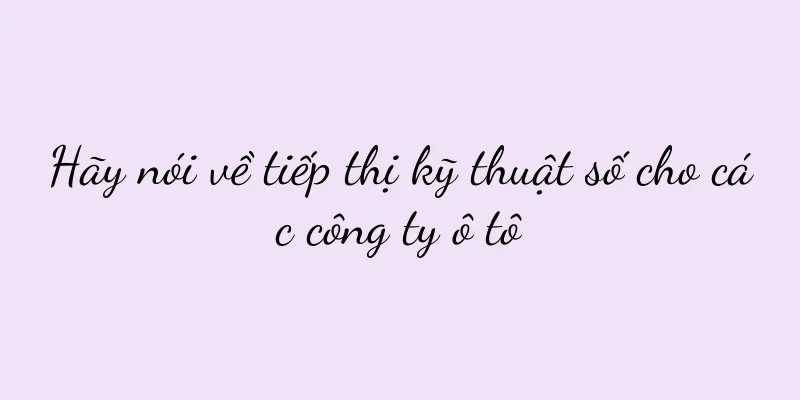 Hãy nói về tiếp thị kỹ thuật số cho các công ty ô tô