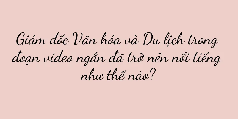 Giám đốc Văn hóa và Du lịch trong đoạn video ngắn đã trở nên nổi tiếng như thế nào?