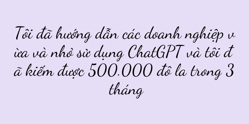 Tôi đã hướng dẫn các doanh nghiệp vừa và nhỏ sử dụng ChatGPT và tôi đã kiếm được 500.000 đô la trong 3 tháng