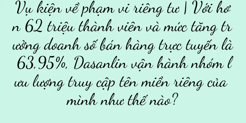 Vụ kiện về phạm vi riêng tư | Với hơn 62 triệu thành viên và mức tăng trưởng doanh số bán hàng trực tuyến là 63,95%, Dasanlin vận hành nhóm lưu lượng truy cập tên miền riêng của mình như thế nào?