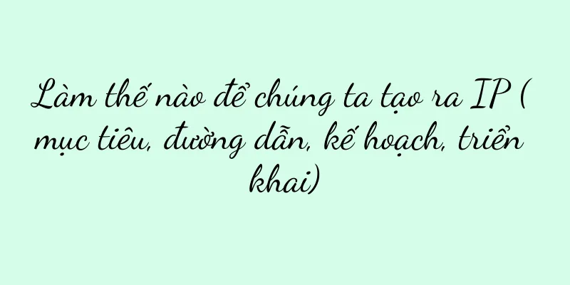 Làm thế nào để chúng ta tạo ra IP (mục tiêu, đường dẫn, kế hoạch, triển khai)