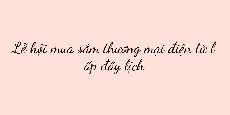 Lễ hội mua sắm thương mại điện tử lấp đầy lịch