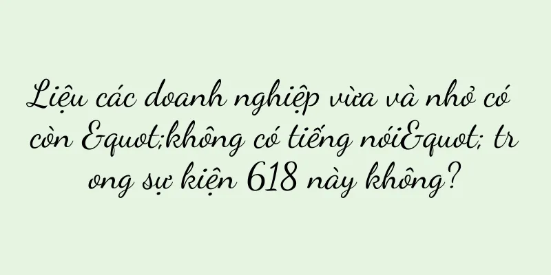 Liệu các doanh nghiệp vừa và nhỏ có còn "không có tiếng nói" trong sự kiện 618 này không?
