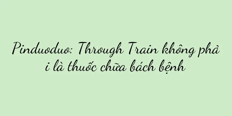 Pinduoduo: Through Train không phải là thuốc chữa bách bệnh