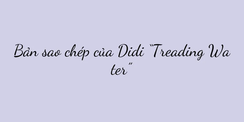 Bản sao chép của Didi “Treading Water”