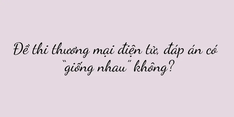 Đề thi thương mại điện tử, đáp án có “giống nhau” không?