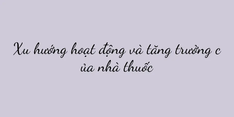 Xu hướng hoạt động và tăng trưởng của nhà thuốc