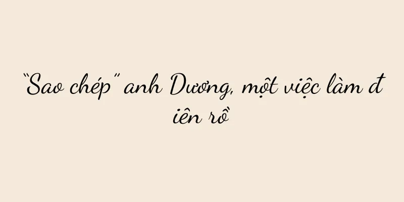 “Sao chép” anh Dương, một việc làm điên rồ