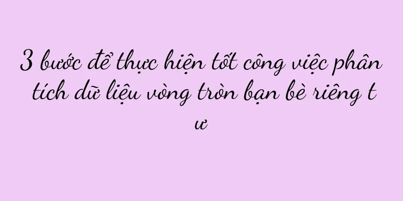 3 bước để thực hiện tốt công việc phân tích dữ liệu vòng tròn bạn bè riêng tư