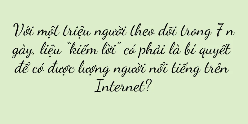 Với một triệu người theo dõi trong 7 ngày, liệu “kiếm lời” có phải là bí quyết để có được lượng người nổi tiếng trên Internet?