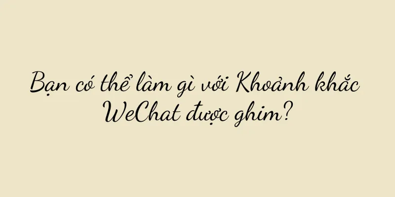 Bạn có thể làm gì với Khoảnh khắc WeChat được ghim?
