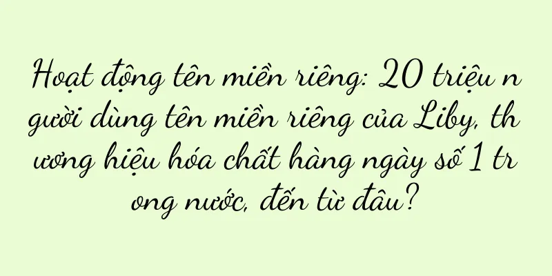 Hoạt động tên miền riêng: 20 triệu người dùng tên miền riêng của Liby, thương hiệu hóa chất hàng ngày số 1 trong nước, đến từ đâu?