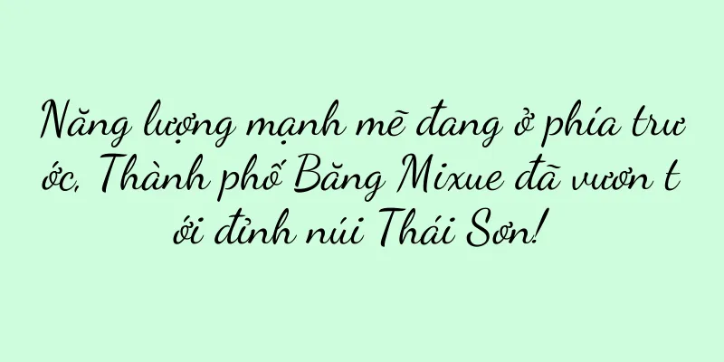 Năng lượng mạnh mẽ đang ở phía trước, Thành phố Băng Mixue đã vươn tới đỉnh núi Thái Sơn!