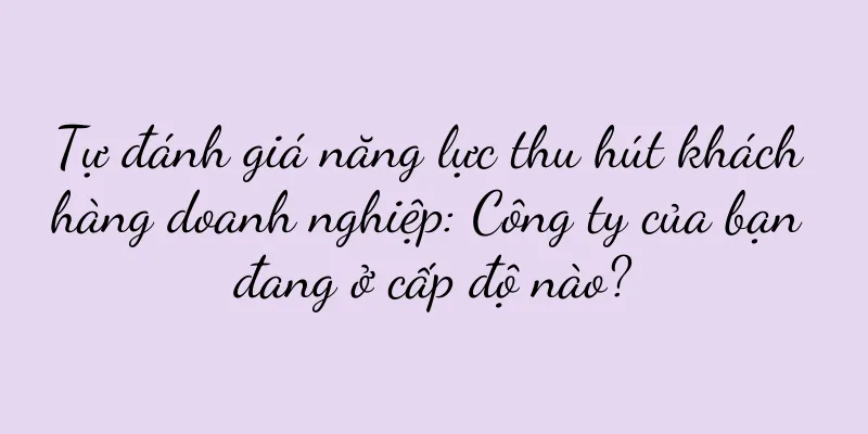 Tự đánh giá năng lực thu hút khách hàng doanh nghiệp: Công ty của bạn đang ở cấp độ nào?