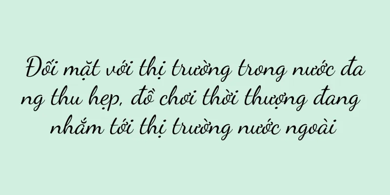Đối mặt với thị trường trong nước đang thu hẹp, đồ chơi thời thượng đang nhắm tới thị trường nước ngoài