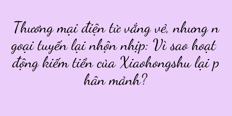 Thương mại điện tử vắng vẻ, nhưng ngoại tuyến lại nhộn nhịp: Vì sao hoạt động kiếm tiền của Xiaohongshu lại phân mảnh?