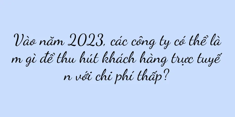 Vào năm 2023, các công ty có thể làm gì để thu hút khách hàng trực tuyến với chi phí thấp?
