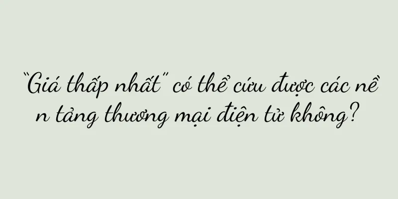 “Giá thấp nhất” có thể cứu được các nền tảng thương mại điện tử không?