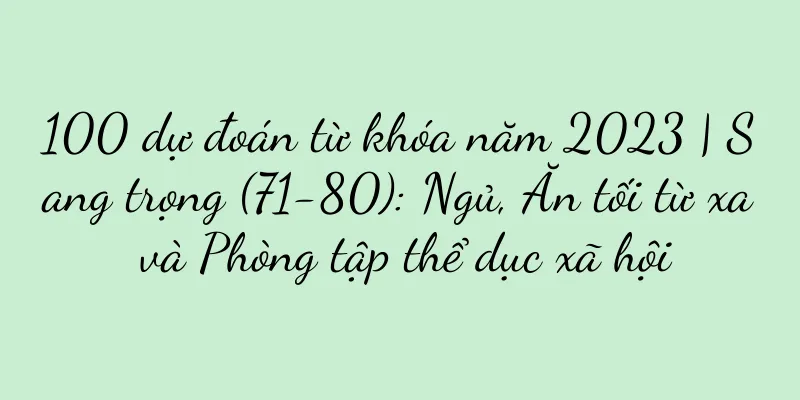 100 dự đoán từ khóa năm 2023 | Sang trọng (71-80): Ngủ, Ăn tối từ xa và Phòng tập thể dục xã hội