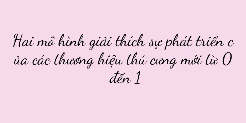 Hai mô hình giải thích sự phát triển của các thương hiệu thú cưng mới từ 0 đến 1