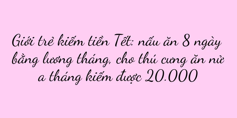 Giới trẻ kiếm tiền Tết: nấu ăn 8 ngày bằng lương tháng, cho thú cưng ăn nửa tháng kiếm được 20.000