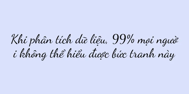 Khi phân tích dữ liệu, 99% mọi người không thể hiểu được bức tranh này