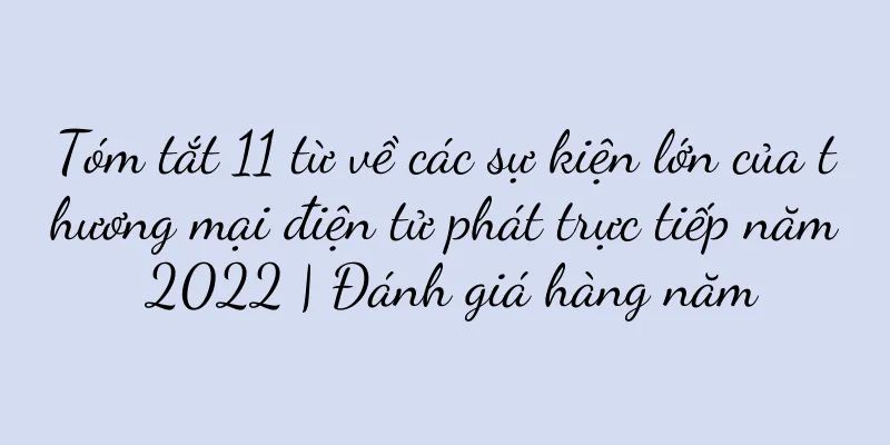 Tóm tắt 11 từ về các sự kiện lớn của thương mại điện tử phát trực tiếp năm 2022 | Đánh giá hàng năm