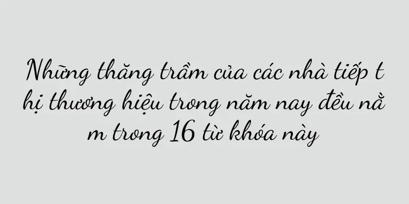 Những thăng trầm của các nhà tiếp thị thương hiệu trong năm nay đều nằm trong 16 từ khóa này