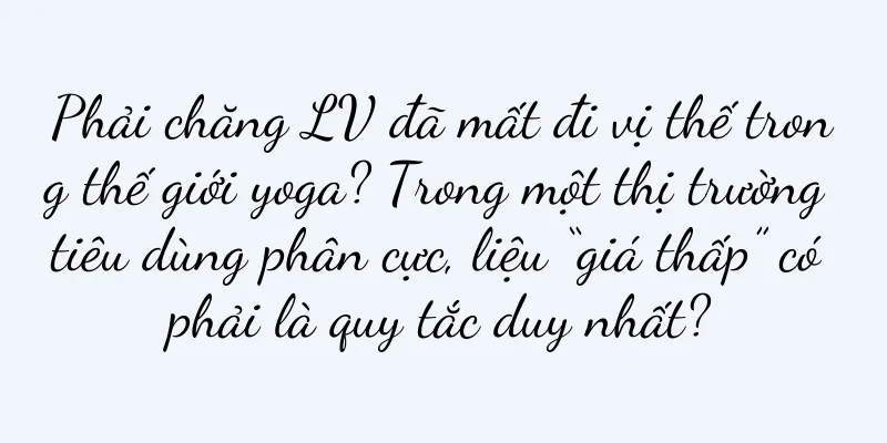 Phải chăng LV đã mất đi vị thế trong thế giới yoga? Trong một thị trường tiêu dùng phân cực, liệu “giá thấp” có phải là quy tắc duy nhất?