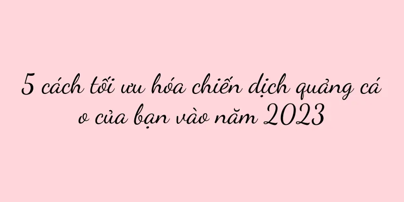 5 cách tối ưu hóa chiến dịch quảng cáo của bạn vào năm 2023
