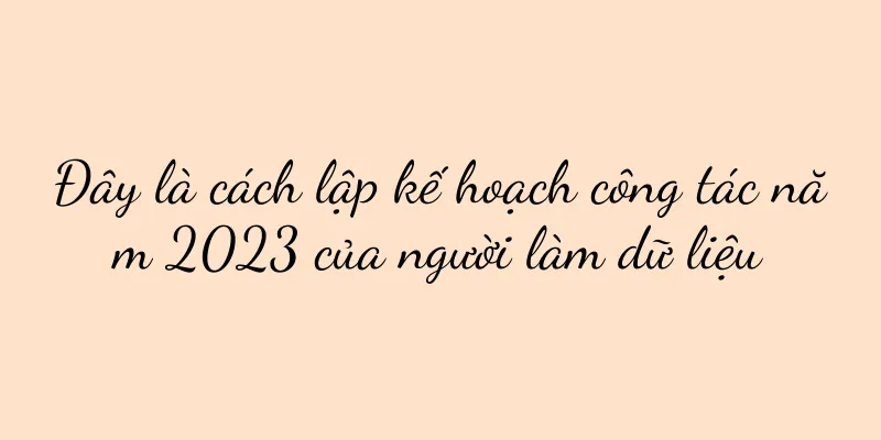 Đây là cách lập kế hoạch công tác năm 2023 của người làm dữ liệu