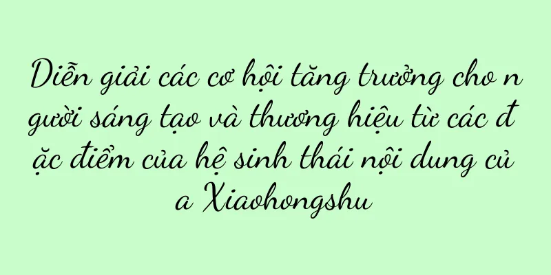 Diễn giải các cơ hội tăng trưởng cho người sáng tạo và thương hiệu từ các đặc điểm của hệ sinh thái nội dung của Xiaohongshu